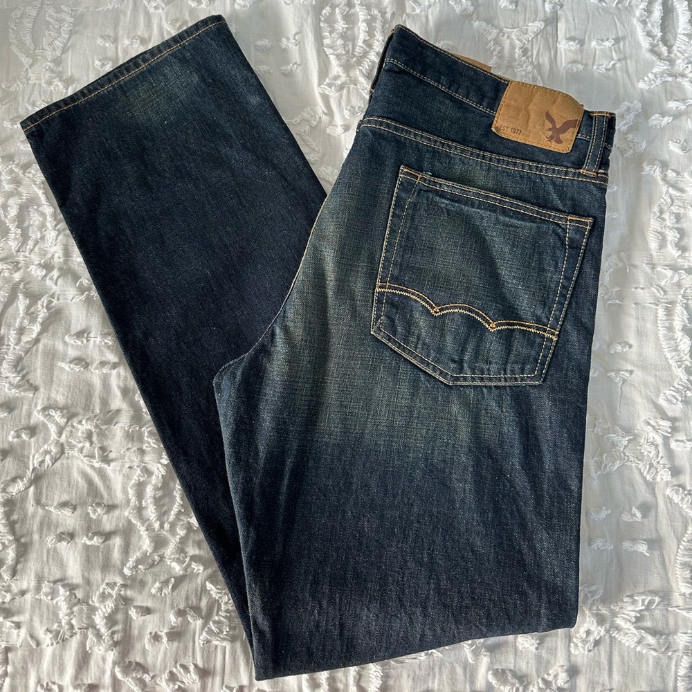 NWT American Eagle Men’s Dark Wash Straight Jeans
